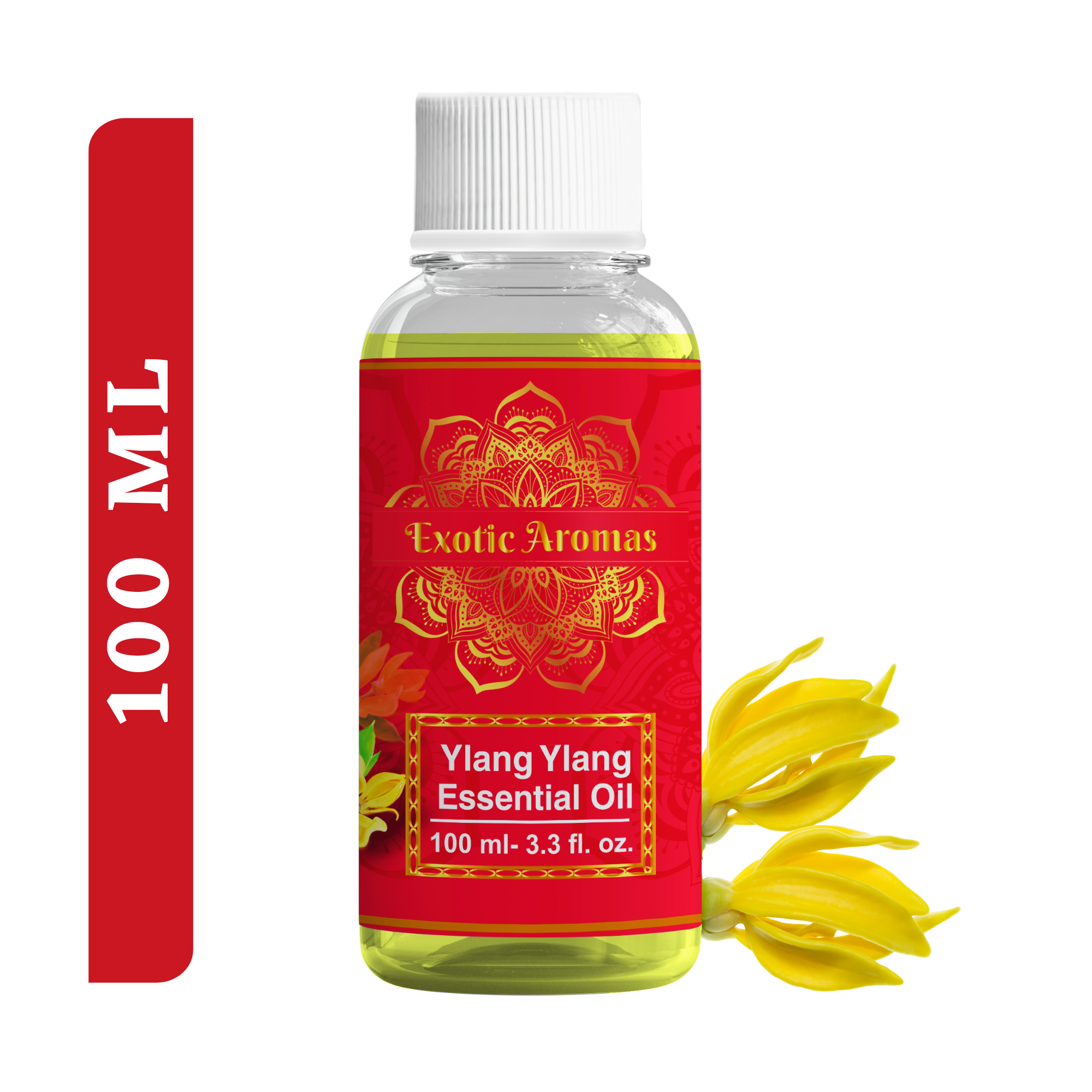 Ylang Ylang Essential Oil for Hair Strengthening, Acne Control & Aromatherapy
