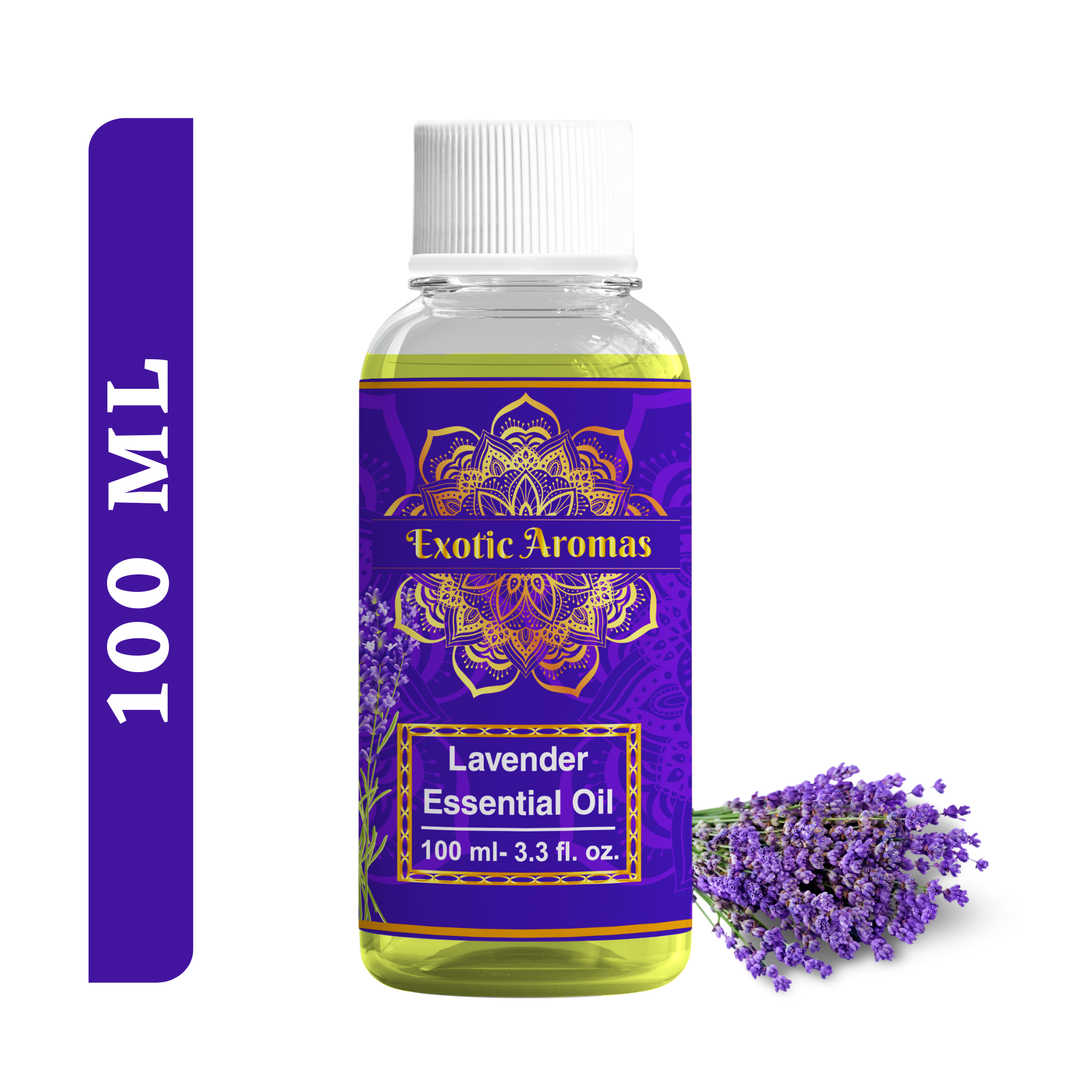 Lavender Essential Oil for Aroma Therapy, Stress Relief, Hair, Skin & Sleep