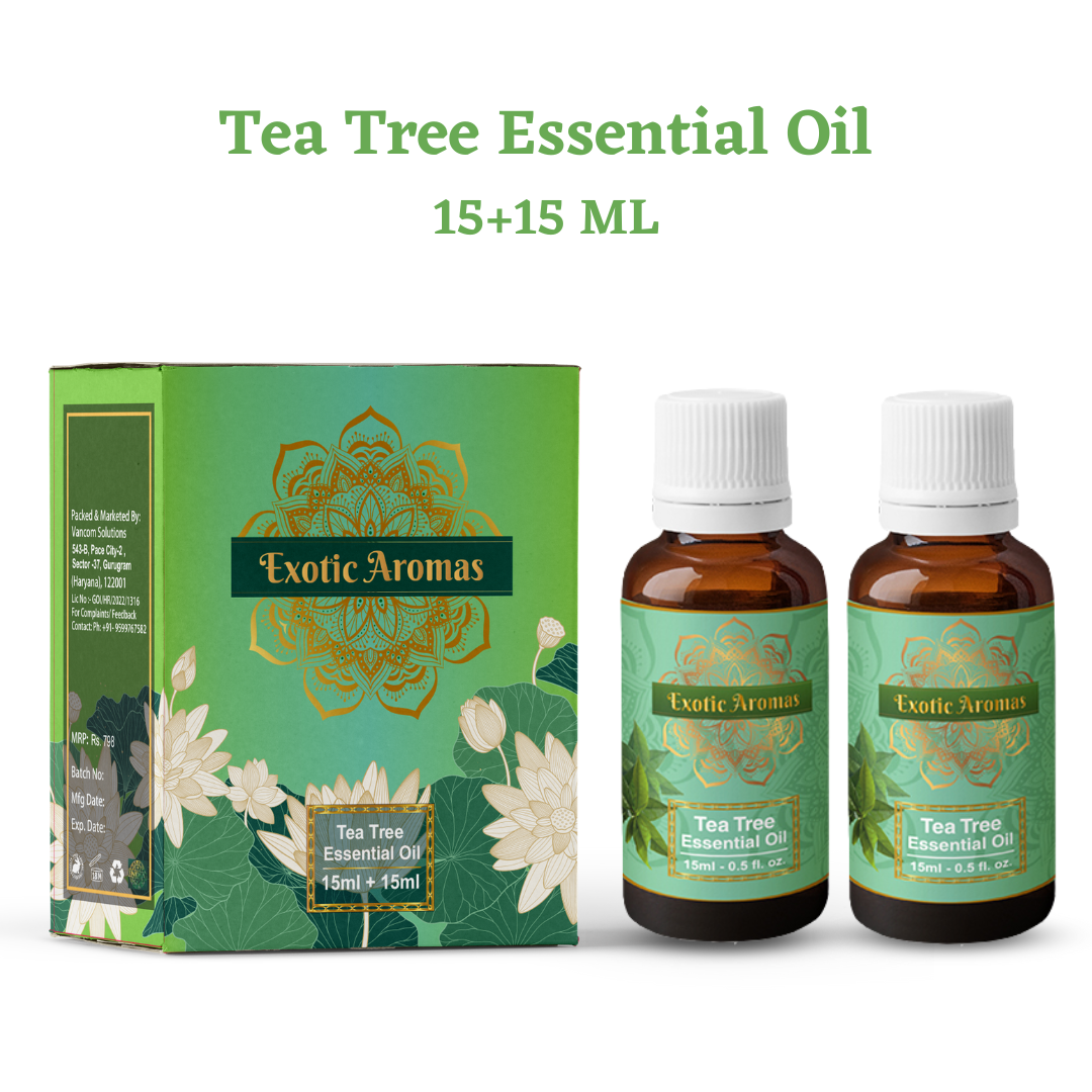 Tea Tree Oil for Skin, Hair, Face, Acne Care (Pack of 2)