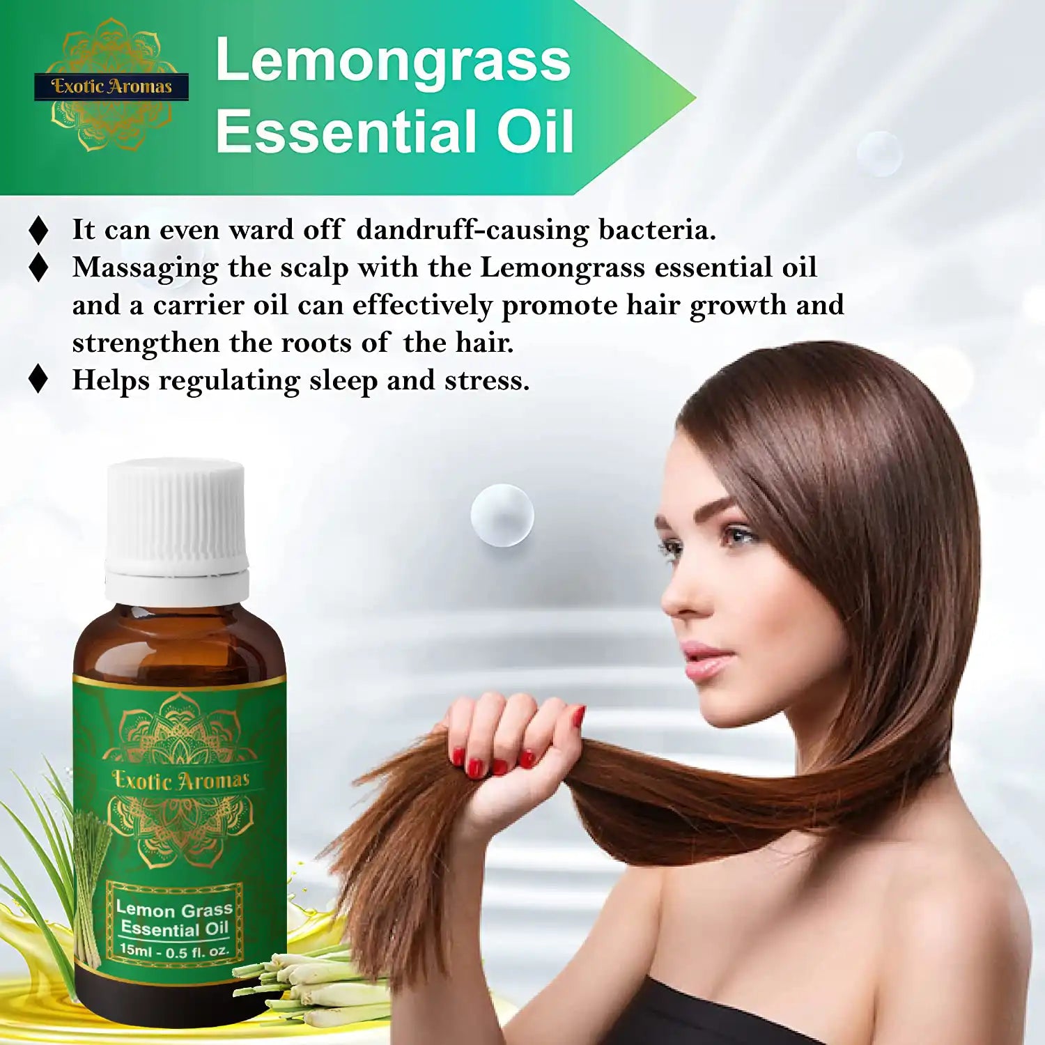 Lemon Grass Oil, Essential Oil (15Ml + 15Ml) Pack of 2