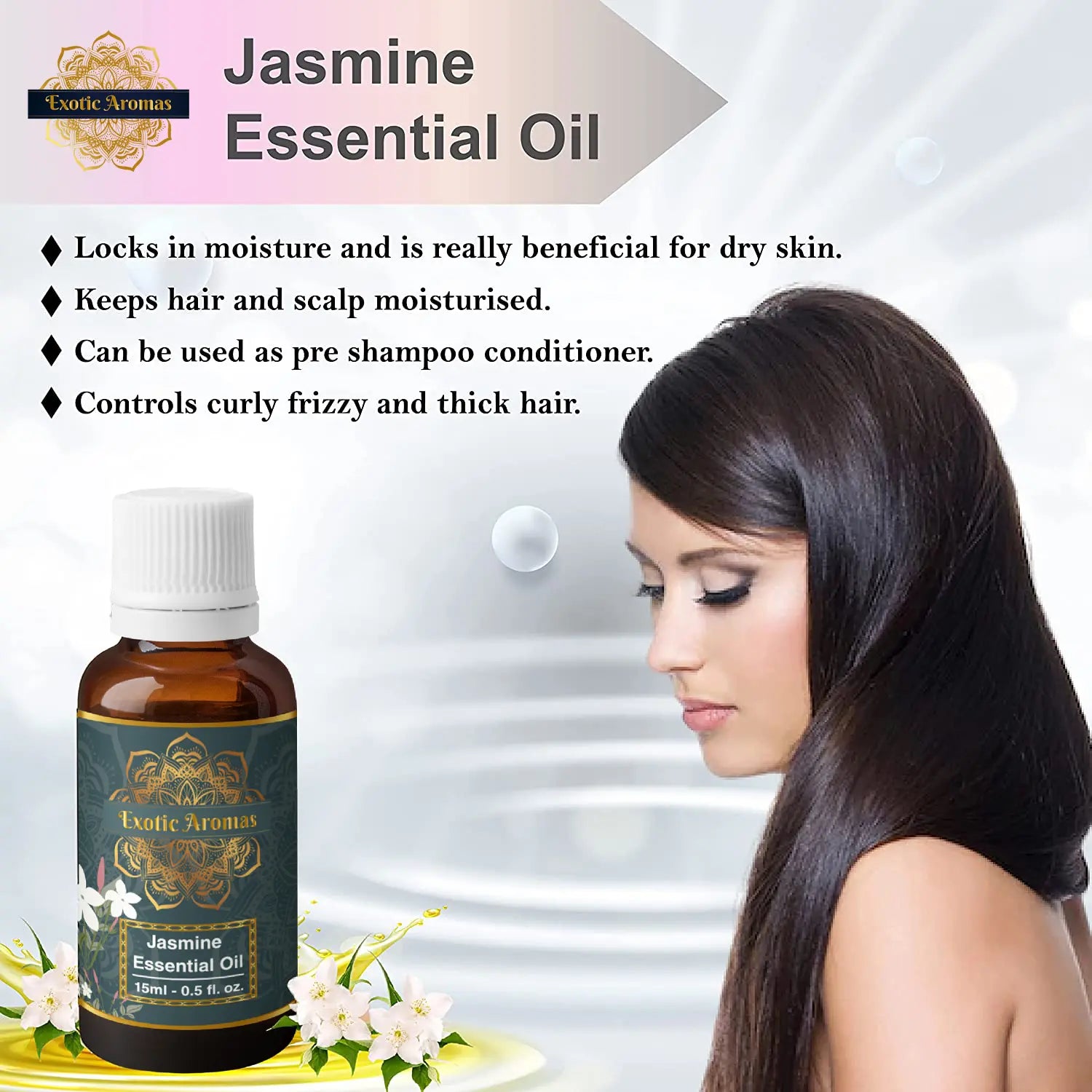 Jasmine Essential Oil (15Ml + 15Ml) Pack of 2