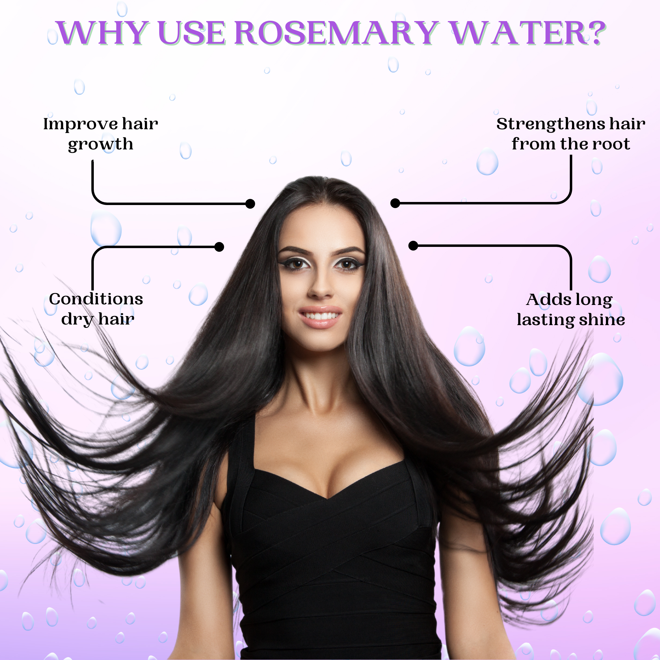 Exotic Aromas Rosemary Water Spray, 100 ML, For thicker,shinier & stronger hair. Strengthen, Moisturize & Thicken Naturally – for Dry, Oily, Flaky, Thinning, Damaged Hair Types, For Men & Women