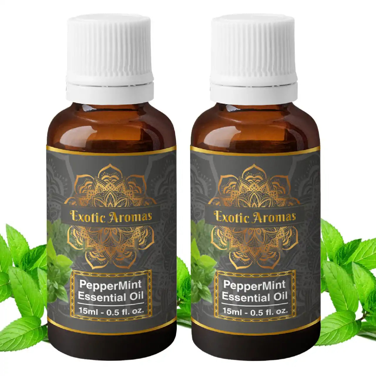 Peppermint Essential Oil for Aroma Therapy, Hair & Skin (15Ml + 15Ml) Pack of 2